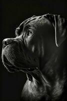 hond puppy hond studio riet corso silhouet foto zwart wit verlicht beweging contour tatoeëren
