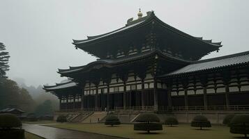 Japan zen tempel vandaag landschap panorama visie fotografie sakura bloemen pagode vrede stilte foto