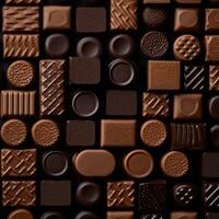 chocola snoep perfect verbonden foto patroon poster decor behang ontwerp materiaal