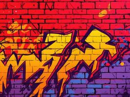 expressief graffiti neon artistiek speels illustratie ontwerp afdrukken meetkundig zuur vormen stijl foto