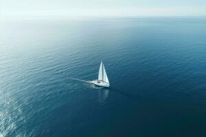 jacht boot zee het zeilen wind snelheid navigatie vrijheid ontspanning stromen romantisch fotografie antenne foto