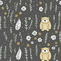teddy beer pastel naadloos achtergrond plakboek textiel afdrukken illustratie ansichtkaart patroon foto