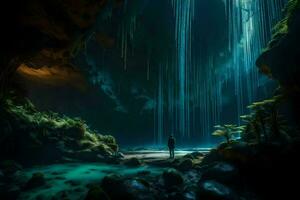 de s werelds meest mooi grotten. ai-gegenereerd foto