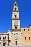 italië, lecce, stad met barokke architectuur en kerken en archeologische overblijfselen. foto