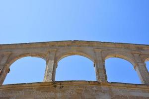 italië, lecce, stad met barokke architectuur en kerken en archeologische overblijfselen. foto