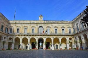 italië, lecce, stad met barokke architectuur en kerken en archeologische overblijfselen. foto