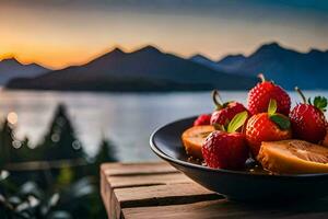 de het beste fruit en veg naar eten in de zomer. ai-gegenereerd foto