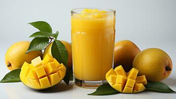 zoet en vers mango smoothie foto