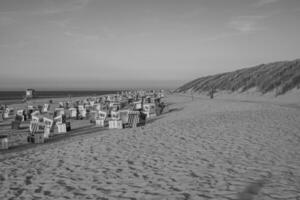 zomer tijd Aan langeoog eiland foto