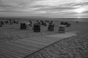 langeoog eiland in de noorden zee foto