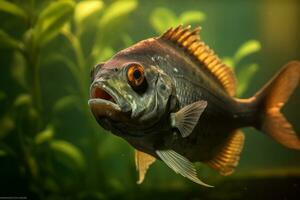 piranha in natuur breed leven dieren. ai gegenereerd. foto