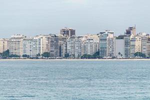 copacabana strand leeg tijdens de coronavirus pandemie