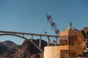 Hoover Dam op Lake Mead in Nevada en Arizona Stateline foto