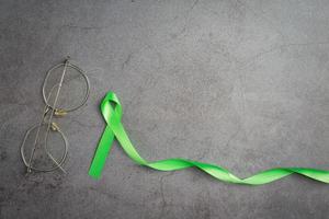 groen lint. glaucoom bewustzijn maand foto