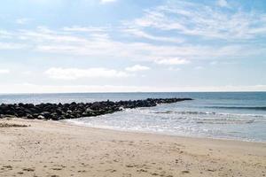 op het strand van blavand ho denemarken foto