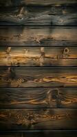 verweerd, levendig, wijnoogst houten achtergrond met karakter verticaal mobiel behang ai gegenereerd foto