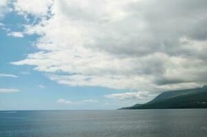 landschap in pico eiland. azoren foto