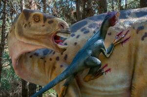 dino park, dinosaurus thema park in lorinha, Portugal foto