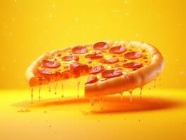 vers gebakken pizza met smakelijk toppings ai gegenereerd foto