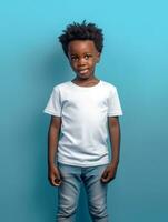 wit blanco baby t-shirt ai gegenereerd foto