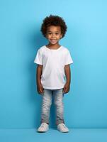 wit blanco baby t-shirt ai gegenereerd foto