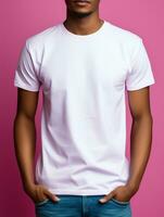 wit blanco t-shirt foto ai gegenereerd