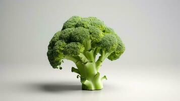 broccoli geïsoleerd Aan wit achtergrond. generatief ai foto