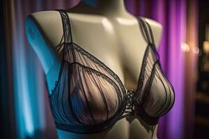 sensueel lingerie Aan een mannequin. ai generatief foto