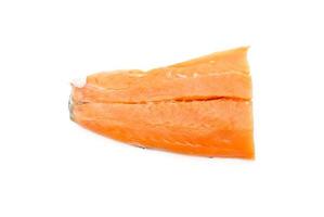 verse zalm op wit foto