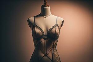 sensueel lingerie Aan een mannequin. ai generatief foto