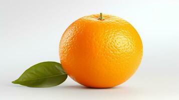 oranje fruit geïsoleerd Aan wit achtergrond. geheel oranje citrus fruit, ai generatief foto