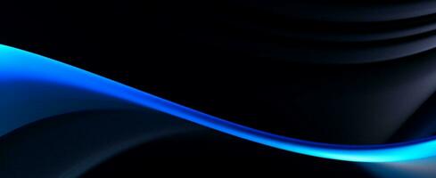 abstract blauw en zwart achtergrond. generatief ai foto