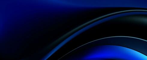 abstract blauw en zwart achtergrond. generatief ai foto