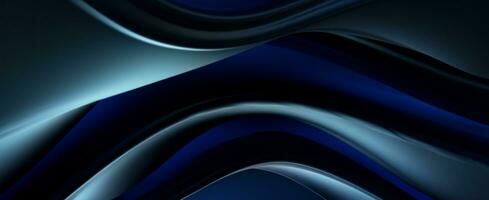 abstract blauw en zwart achtergrond. generatief ai foto