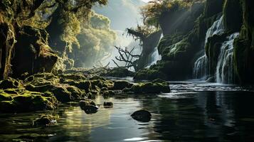 de schoonheid van natuur ai gegenereerd foto