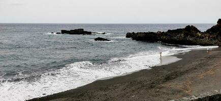 los cancajo's strand Aan de eiland van la palma in de kanarie archipel foto