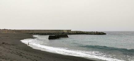 los cancajo's strand Aan de eiland van la palma in de kanarie archipel foto