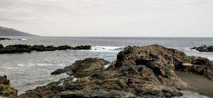 los cancajo's strand Aan de eiland van la palma in de kanarie archipel foto