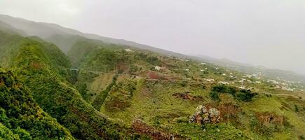 landschap van de eiland van la palma in de kanarie archipel foto