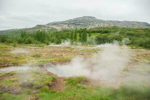 geiser stokkur, in IJsland foto