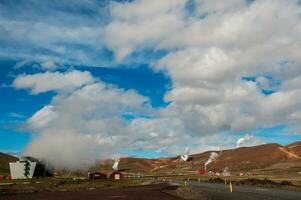 geothermisch macht station in IJsland foto