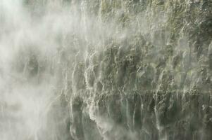 de imposant waterval van dettifoss, IJsland foto