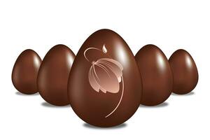 traditioneel Pasen chocola eieren foto