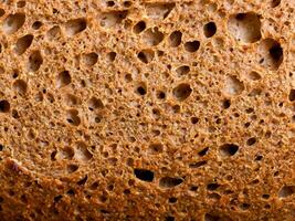 dichtbij omhoog visie van een brood van brood foto