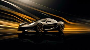 racing auto futuristische concept generatief ai foto