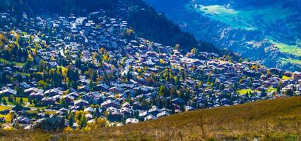 Paysage des alpen suisse nl automne foto