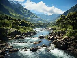 ai generatief aarde wereld natuur concept foto