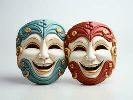 ai gegenereerd theater maskers foto