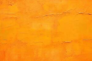 vuil en verweerd oranje beton muur achtergrond textuur. ai gegenereerd foto