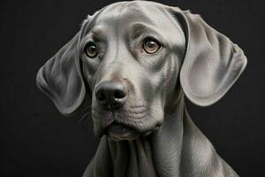 foto van weimaraner hond. ai generatief pro foto